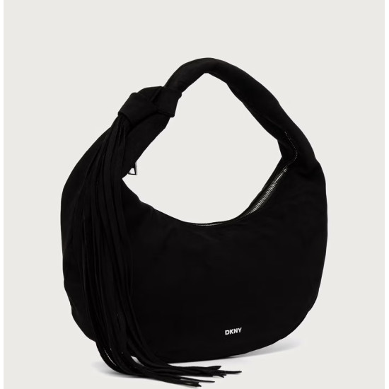 DKNY HOPE HOBOS HANDBAG R63CMR37 BSV-BLACK/SILVER