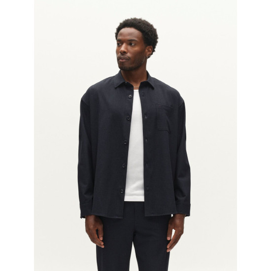 GABBA GABJEANS OVER RUBIN LS OVERSHIRT 12105 BLUE BLACK