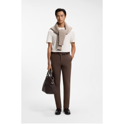 BOSS P-KAITON1-ZIP TROUSERS 50543945 209-DARK BROWN