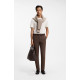 BOSS P-KAITON1-ZIP TROUSERS 50543945 209-DARK BROWN