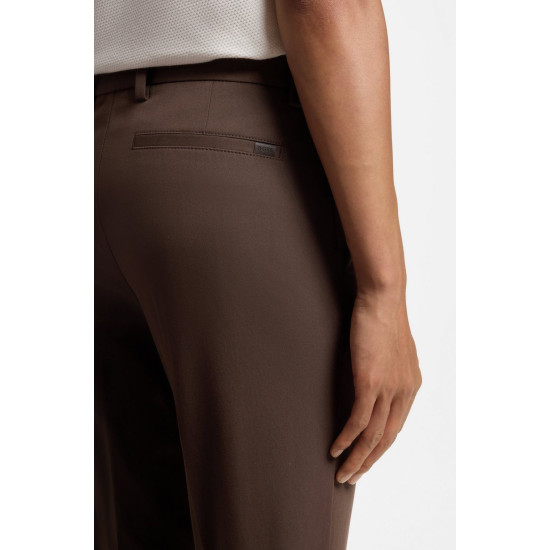 BOSS P-KAITON1-ZIP TROUSERS 50543945 209-DARK BROWN
