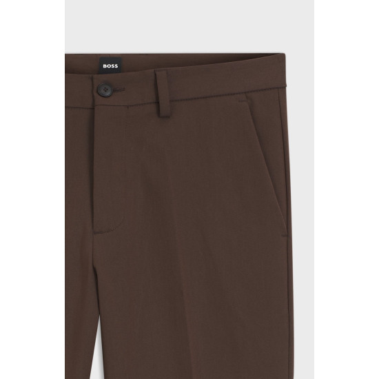 BOSS P-KAITON1-ZIP TROUSERS 50543945 209-DARK BROWN