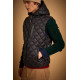 LA MARTINA SLEEVELESS PADDED NYLON HOODED VEST MBO014 0999-BLACK