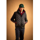 LA MARTINA HYBRID JACKET WITH HOOD IN QUILTED NYLON MBO015 09999-BLACK