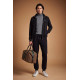 LA MARTINA FULL ZIP SWEATSHIRT IN FRENCH TERRY MDF004 09999-BLACK