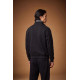 LA MARTINA FULL ZIP SWEATSHIRT IN FRENCH TERRY MDF004 09999-BLACK