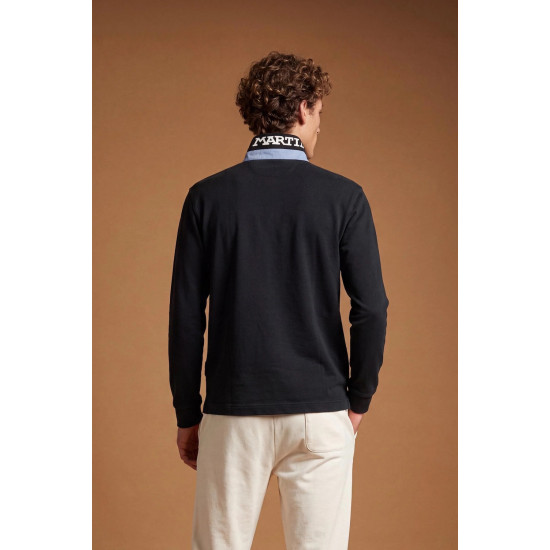 LA MARTINA POLO IN SOFT JERSEY WITH TEAM LOGO MDP008 07207-NAVY