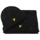 LYLE & SCOTT DONEGAL SCARF AND BEANIE GIFT SET GF2506A Z865-JET BLACK