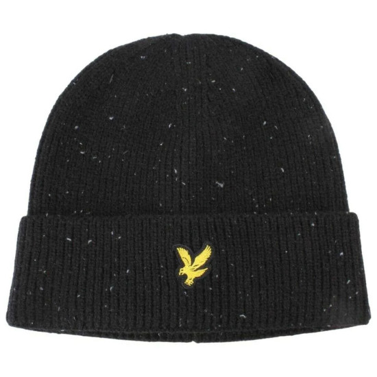 LYLE & SCOTT DONEGAL SCARF AND BEANIE GIFT SET GF2506A Z865-JET BLACK