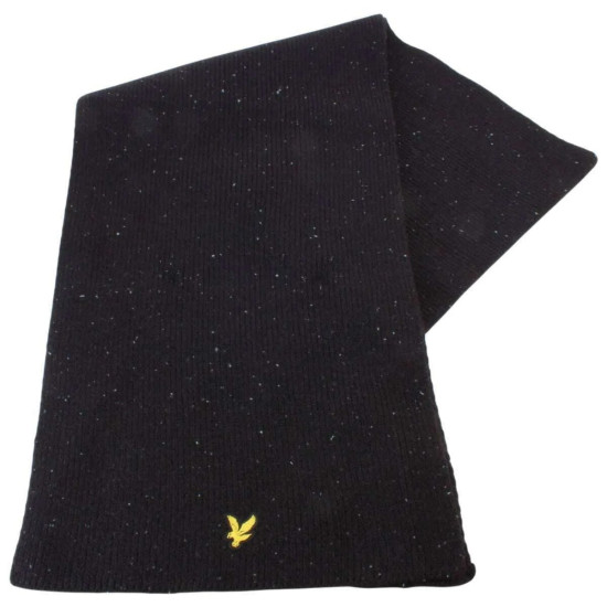 LYLE & SCOTT DONEGAL SCARF AND BEANIE GIFT SET GF2506A Z865-JET BLACK