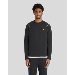LYLE & SCOTT NEOPRENE CREW NECK ML2633SP Z865-JET BLACK