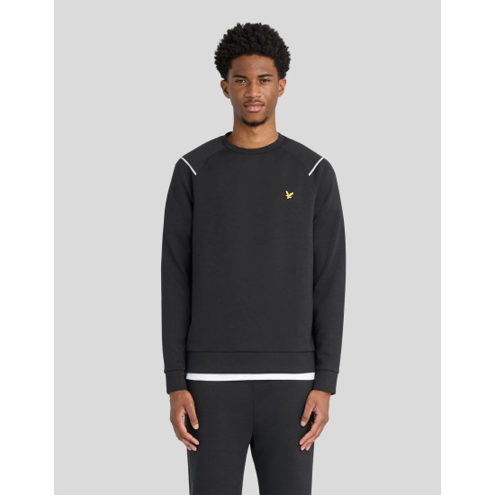 LYLE & SCOTT NEOPRENE CREW NECK ML2633SP Z865-JET BLACK