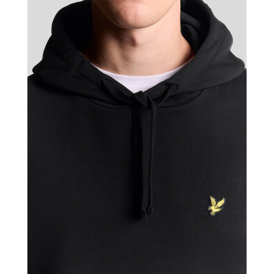 LYLE & SCOTT PULLOVER HOODIE ML416VOG Z865-JET BLACK