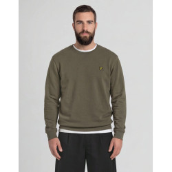 LYLE & SCOTT CREW NECK SWEATSHIRT ML424VOGT X569-KHAKI ASH