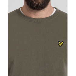 LYLE & SCOTT CREW NECK SWEATSHIRT ML424VOGT X569-KHAKI ASH