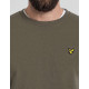 LYLE & SCOTT CREW NECK SWEATSHIRT ML424VOGT X569-KHAKI ASH