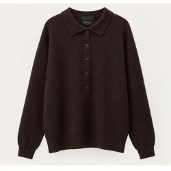 SOUVENIR SWEATER B40D0211-AW26 DARK BROWN 