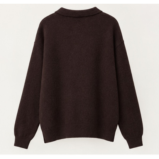 SOUVENIR SWEATER B40D0211-AW26 DARK BROWN 
