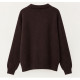SOUVENIR SWEATER B40D0211-AW26 DARK BROWN 