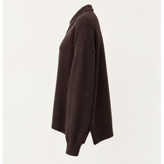 SOUVENIR SWEATER B40D0211-AW26 DARK BROWN 