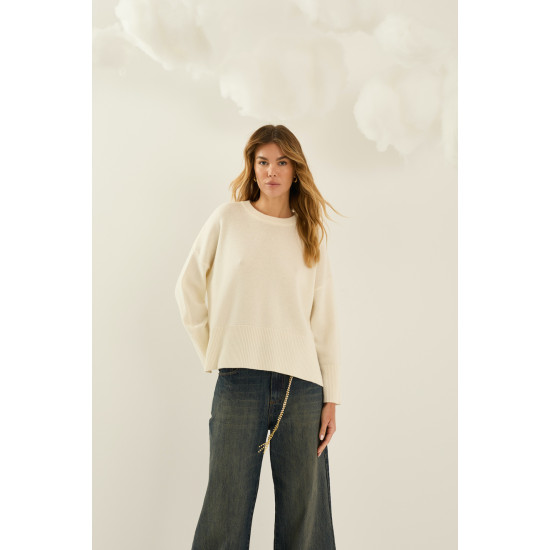 SOUVENIR SWEATER B40D0217-AW26 CREAM 