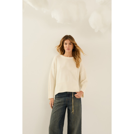 SOUVENIR SWEATER B40D0217-AW26 CREAM 