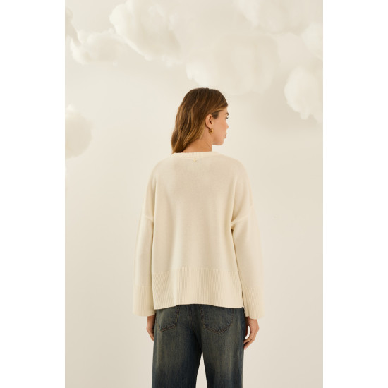 SOUVENIR SWEATER B40D0217-AW26 CREAM 