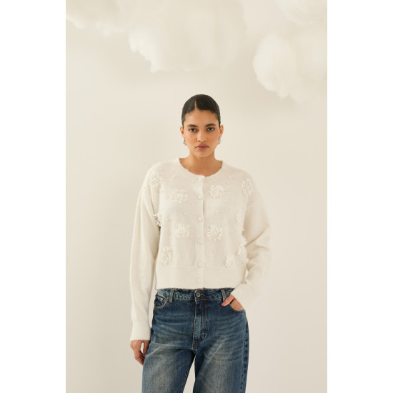 SOUVENIR SWEATER D40V0124-AW26 CREAM