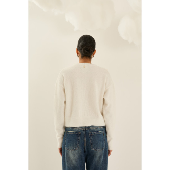 SOUVENIR SWEATER D40V0124-AW26 CREAM