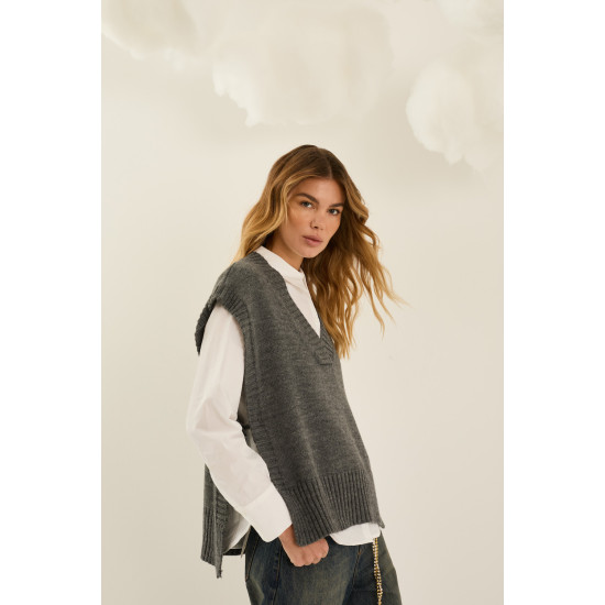 SOUVENIR VEST S40B0055-AW26 ANTHRACITE