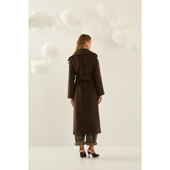 SOUVENIR COAT W40S0311-AW26 CHOCOLATE