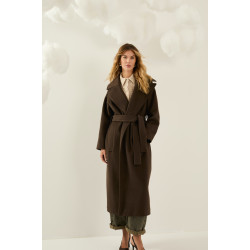 SOUVENIR COAT W40S0311-AW26 CHOCOLATE