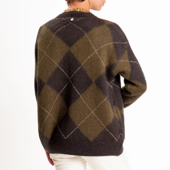 SOUVENIR CARDIGAN Z40R0266-AW26 DARK BROWN