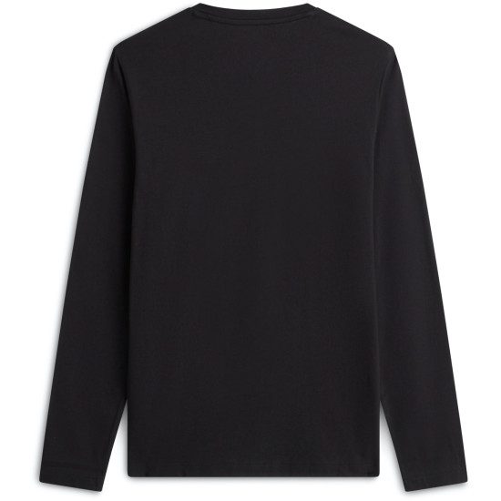 TOMMY HILFIGER LOGO LONG SLEEVE MW0MW09096 BDS-BLACK
