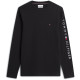 TOMMY HILFIGER LOGO LONG SLEEVE MW0MW09096 BDS-BLACK