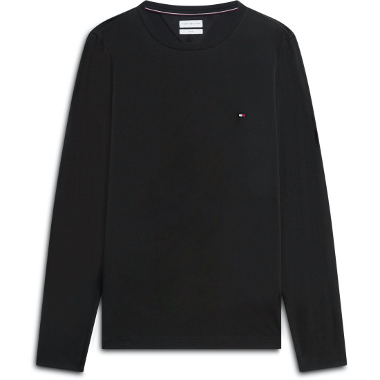 TOMMY HILFIGER STRETCH SLIM FIT LONG SLEEVE TEE MW0MW10804 BDS-BLACK