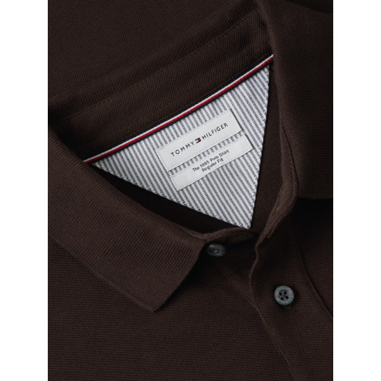 TOMMY HILFIGER 1985 REGULAR LS POLO MW0MW20183 HJT-CHOCOLATE
