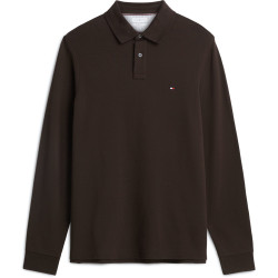 TOMMY HILFIGER 1985 REGULAR LS POLO MW0MW20183 HJT-CHOCOLATE