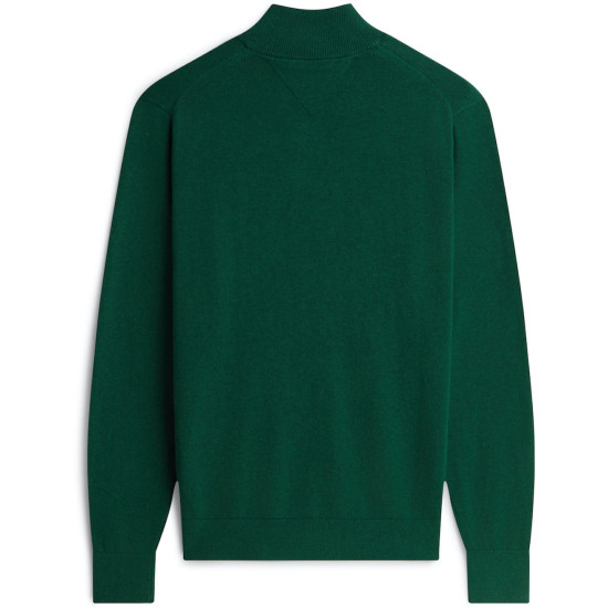 TOMMY HILFIGER PIMA ORG CTN CASHMERE ZIP MOCK MW0MW28049 MQ7