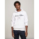TOMMY HILFIGER SCRIPT LOGO HOODIE MW0MW33631 YBR-WHITE