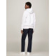 TOMMY HILFIGER SCRIPT LOGO HOODIE MW0MW33631 YBR-WHITE