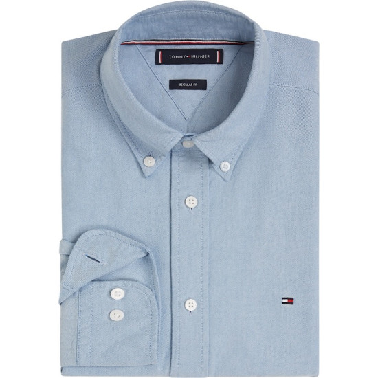 TOMMY HILFIGER SOLID HERITAGE OXFORD RF SHIRT MW0MW35774 0GY