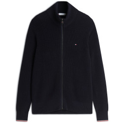 TOMMY HILFIGER RWB RIB ZIP THROUGH MW0MW41517 DW5