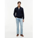 TOMMY HILFIGER ESSENTIAL TERRY 1/4 ZIP MW0MW43115 DW5-NAVY BLUE