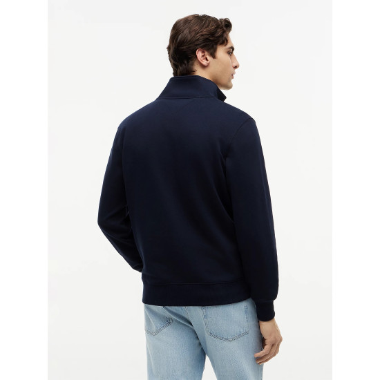 TOMMY HILFIGER ESSENTIAL TERRY 1/4 ZIP MW0MW43115 DW5-NAVY BLUE