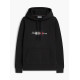 TOMMY HILFIGER SCRIPT FLAG HOODIE MW0MW43220 BDS-BLACK