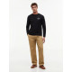 TOMMY HILFIGER SCRIPT STACK LONGSLEEVE REGULAR TEE MW0MW43225 BDS-BLACK