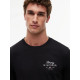 TOMMY HILFIGER SCRIPT STACK LONGSLEEVE REGULAR TEE MW0MW43225 BDS-BLACK