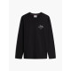 TOMMY HILFIGER SCRIPT STACK LONGSLEEVE REGULAR TEE MW0MW43225 BDS-BLACK