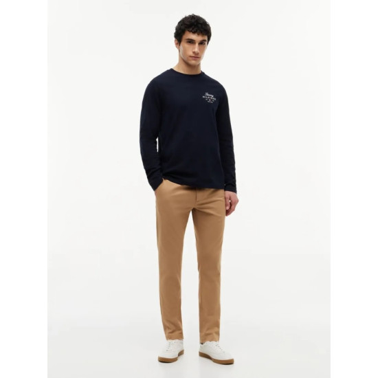 TOMMY HILFIGER SCRIPT STACK LONGSLEEVE REGULAR TEE MW0MW43225 DW5-DESSERT SKY